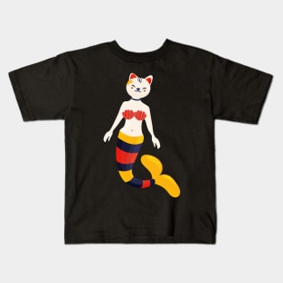 Cat mermaid Kids T-Shirt